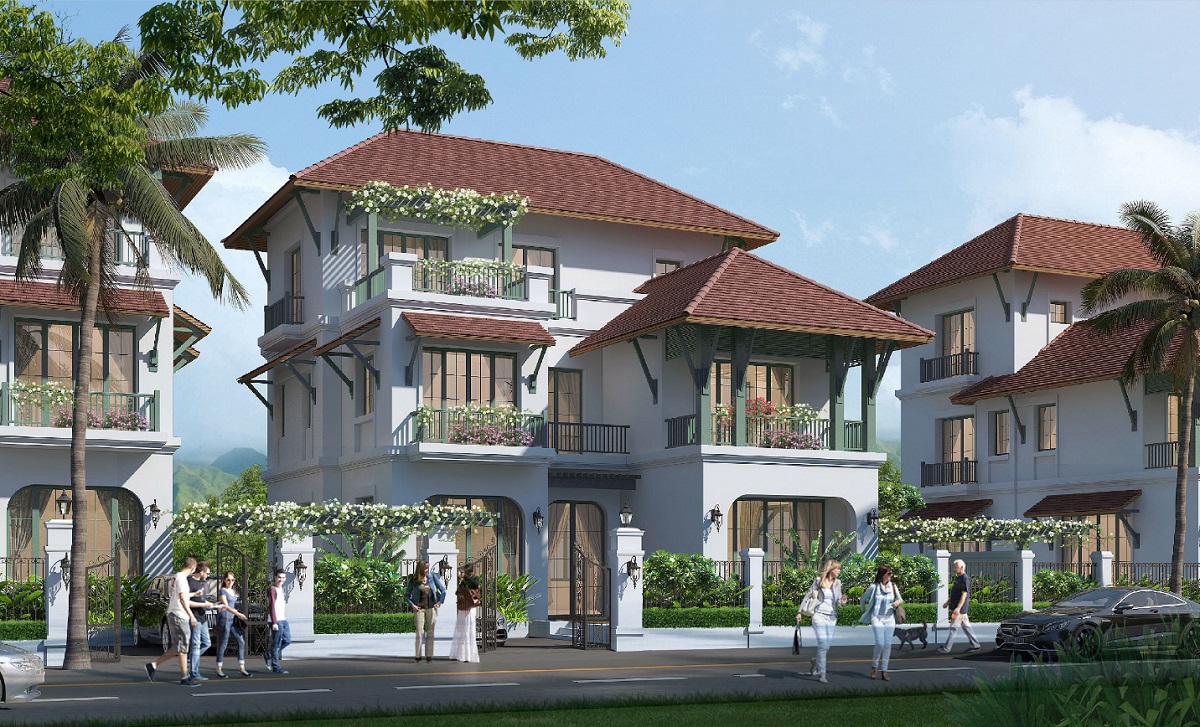 Phối cảnh biệt thự đơn lập dự án Sun Tropical Village Bãi Kem Phú Quốc - Biệt thự làng nhiệt đới