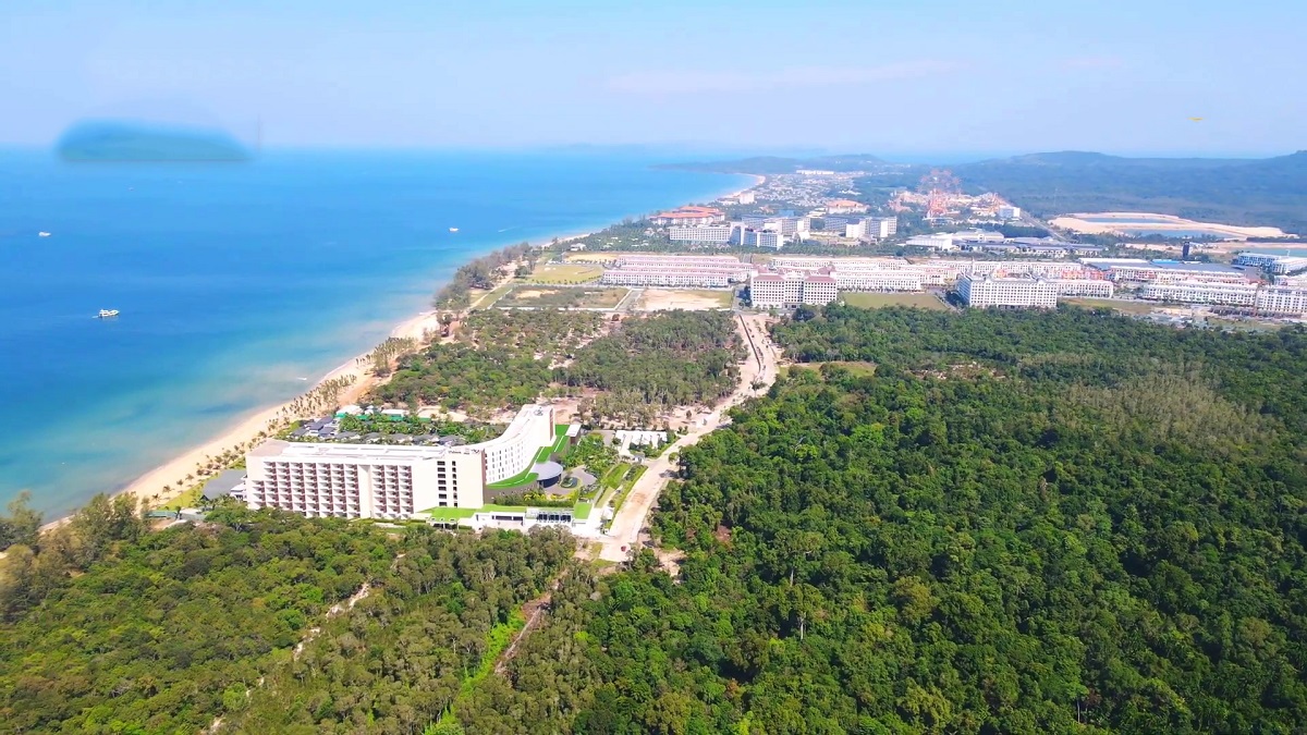 Tầm nhìn bao quát dự án Sun Secret Valley Phú Quốc hướng ra biển